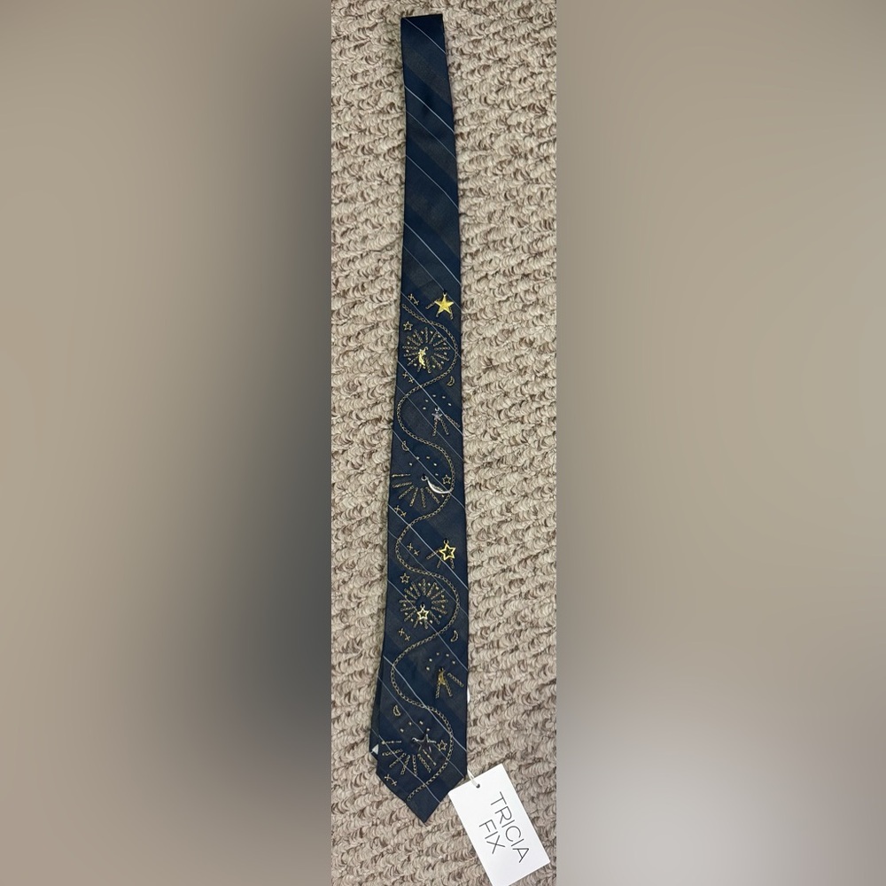 NWT Free People Tricia Fix Embellished Tie - blue - one size / ALL - Picture 7 of 13